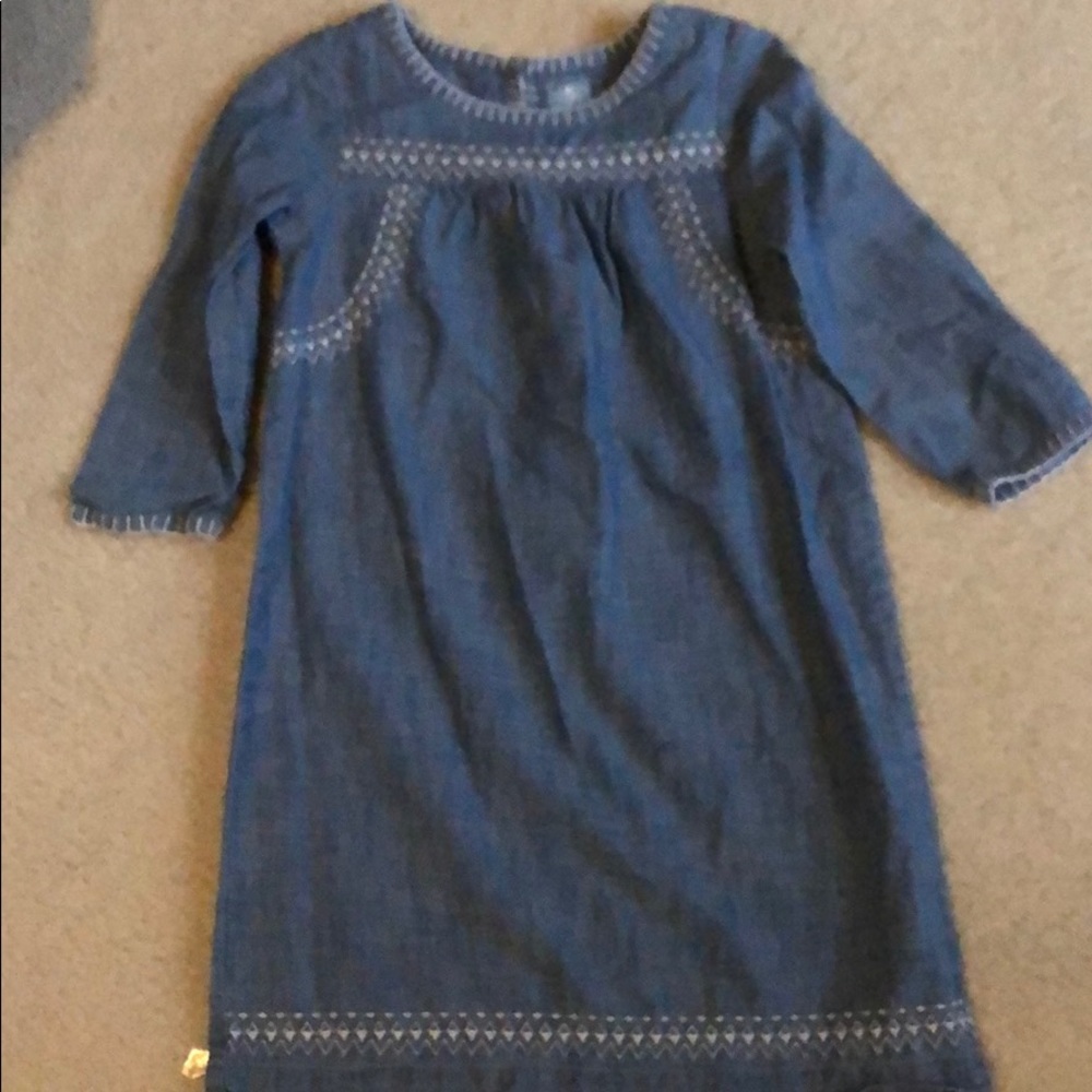 GAP Chambray 3/4 sleeve dress